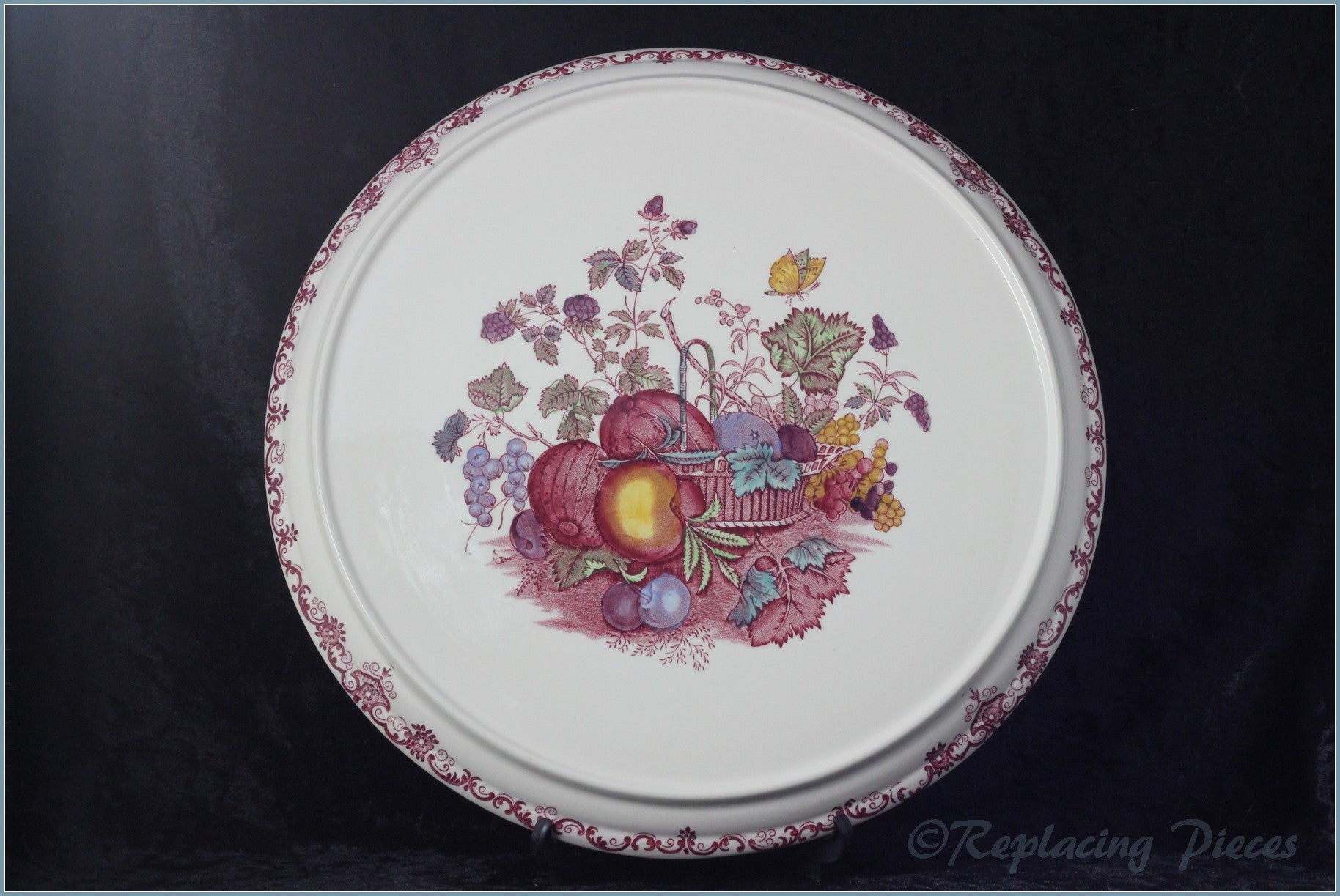 Masons - Fruit Basket Pink - Stilton Dome