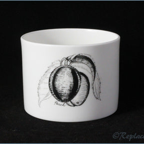 Susie Cooper - Black Fruit - Sugar Bowl (Peach)