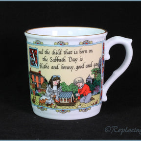 Royal Worcester - Birthday Days - Mug (Sunday)