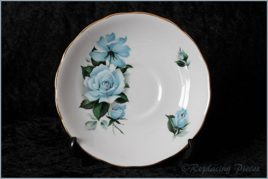 Queen Anne - 8282 (Blue Rose) - Tea Saucer