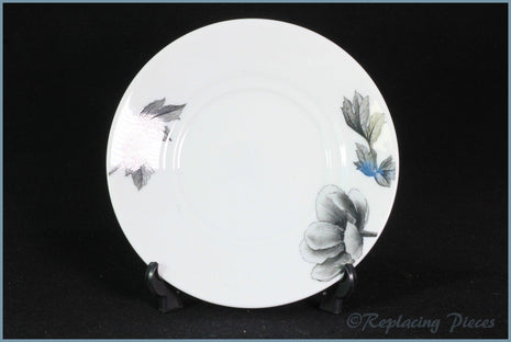 Royal Worcester - Black Peony - Tea Saucer