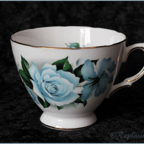 Queen Anne - 8282 (Blue Rose) - Teacup