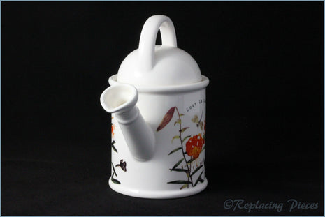 RHS - Sharing The Best In Gardening - Watering Can Teapot (Orange Flower)