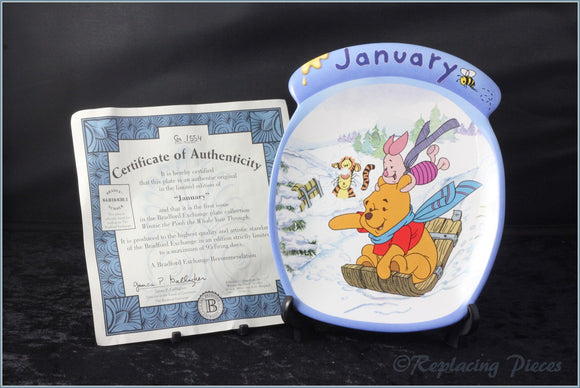 Bradford Exchange - Winnie The Pooh The Whole Year Through - January