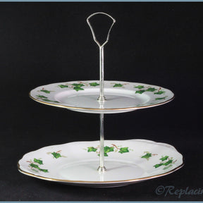 Colclough - Ivy Leaf (8143) - 2 Tier Cake Stand