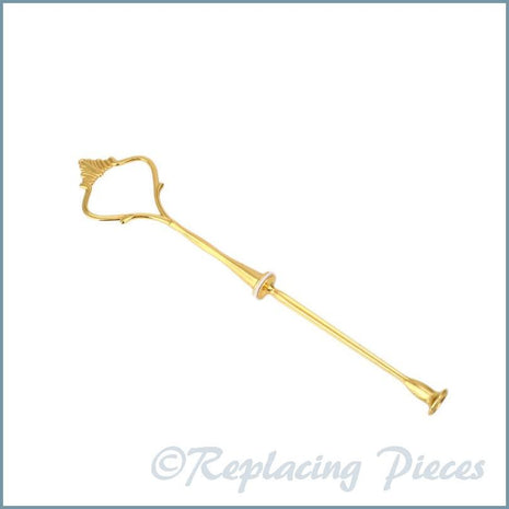 2 Tier - Ornate Handle Cake Stand Kit - Gold