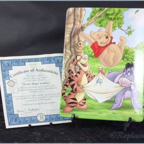 Bradford Exchange - Falling For Honey - Pooh's Happy Landing