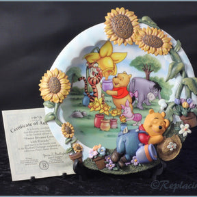 Bradford Exchange - Pooh's Sweet Dreams - Sweet Dreams Grow With Friends