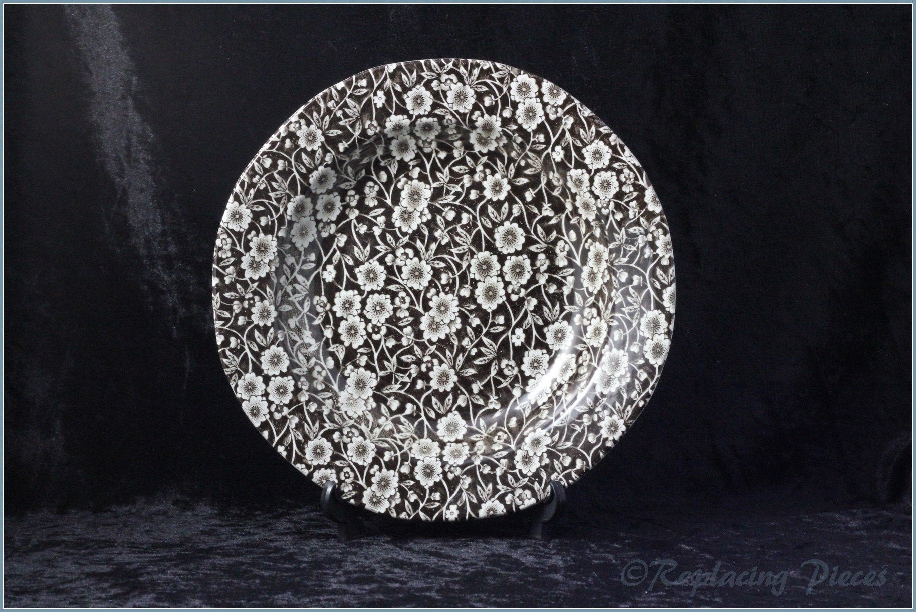 Burleigh - Calico (Brown) - Rimmed Bowl