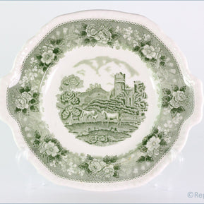 Adams - English Scenic (Green) - Bread & Butter Serving Plate