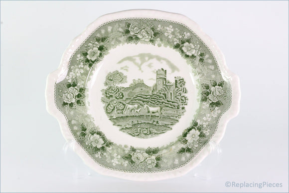 Adams - English Scenic (Green) - Bread & Butter Serving Plate