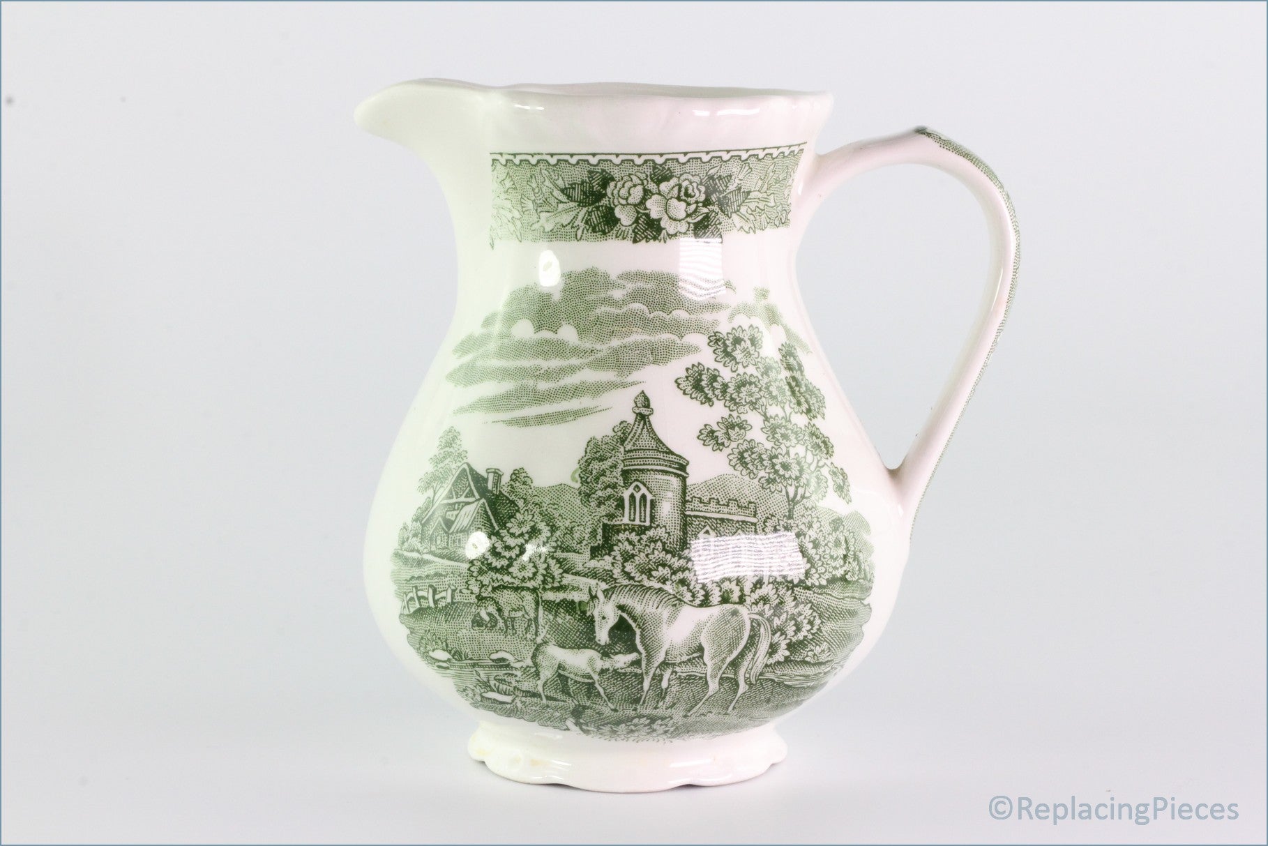 Adams - English Scenic (Green) - Milk Jug