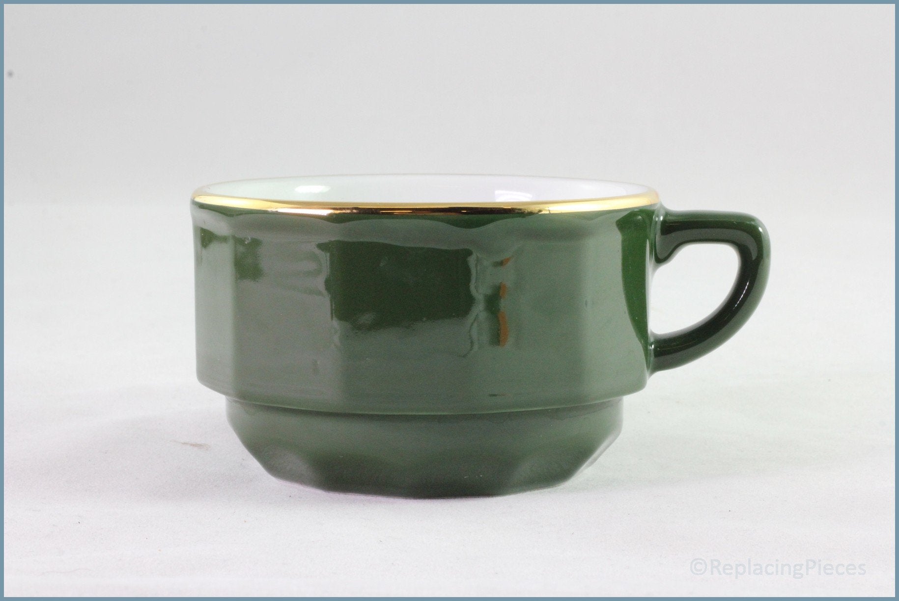Apilco - Bistro (Green & Gold) - Teacup