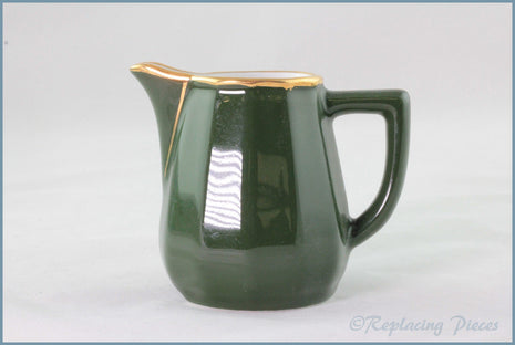 Apilco - Bistro (Green & Gold) - 1/3 Pint Cream Jug