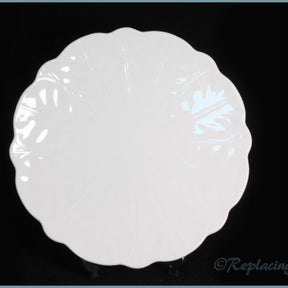Aynsley - Plain White (Crocus Shape) - Cake Plate