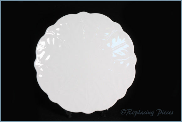 Aynsley - Plain White (Crocus Shape) - Cake Plate
