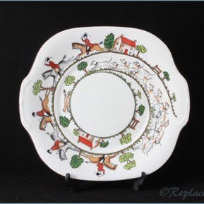 Crown Staffordshire - Hunting Scene - Bread & Butter Serving Plate
