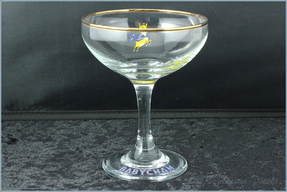 Babycham Glass - Wording On Foot