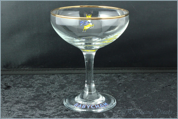 Babycham Glass - Wording On Foot