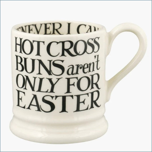 Emma Bridgewater - Black Toast Hot Cross Buns - 1/2 Pint Mug