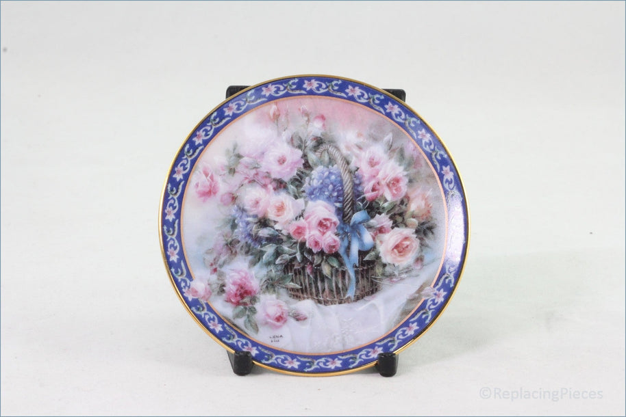 Bradford Editions - Lena Liu's Basket Bouquets - Rose And Begonias (Set Of Two)