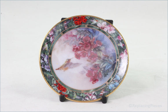 Bradford Editions - Lena Liu's Hummingbird Treasury Mini Plate Collection - Allens Hummingbird (4th Set)
