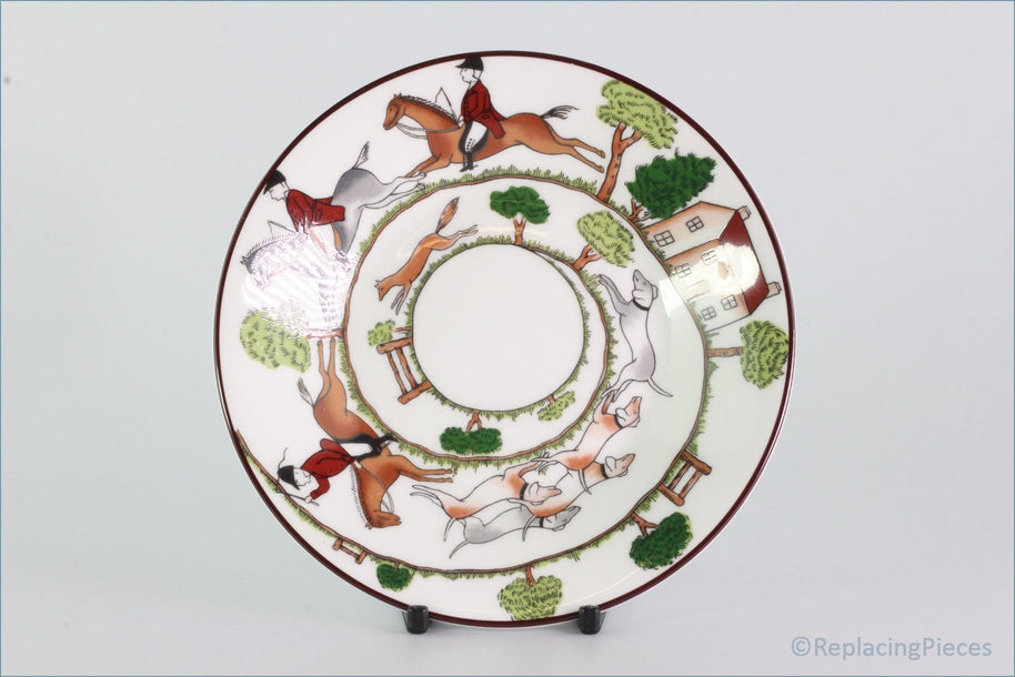 Coalport - Hunting Scene - Tea Saucer (For Straight Sided Teacup)