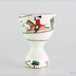 Crown Staffordshire - Hunting Scene - Double Eggcup