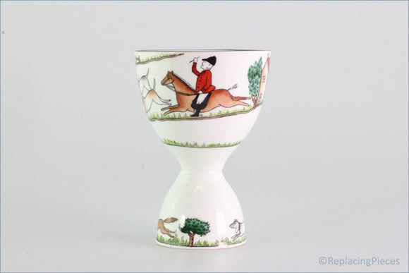 Crown Staffordshire - Hunting Scene - Double Eggcup