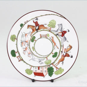 Crown Staffordshire - Hunting Scene - 6 3/8