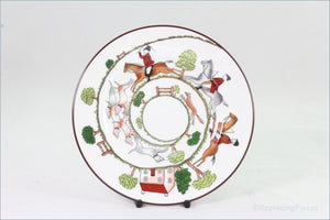 Crown Staffordshire - Hunting Scene - 6 3/8" Side Plate