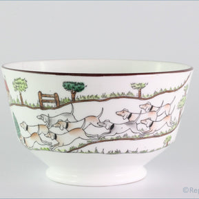 Crown Staffordshire - Hunting Scene - Sugar Bowl / Slop Basin