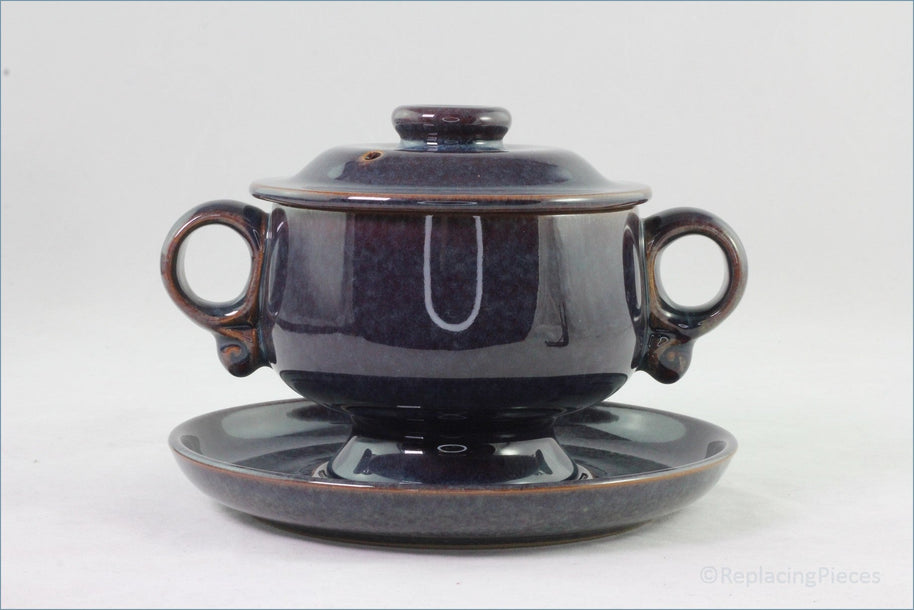 Denby - Falstaff - Lidded Soup Bowl With Saucer