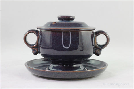 Denby - Falstaff - Lidded Soup Bowl With Saucer