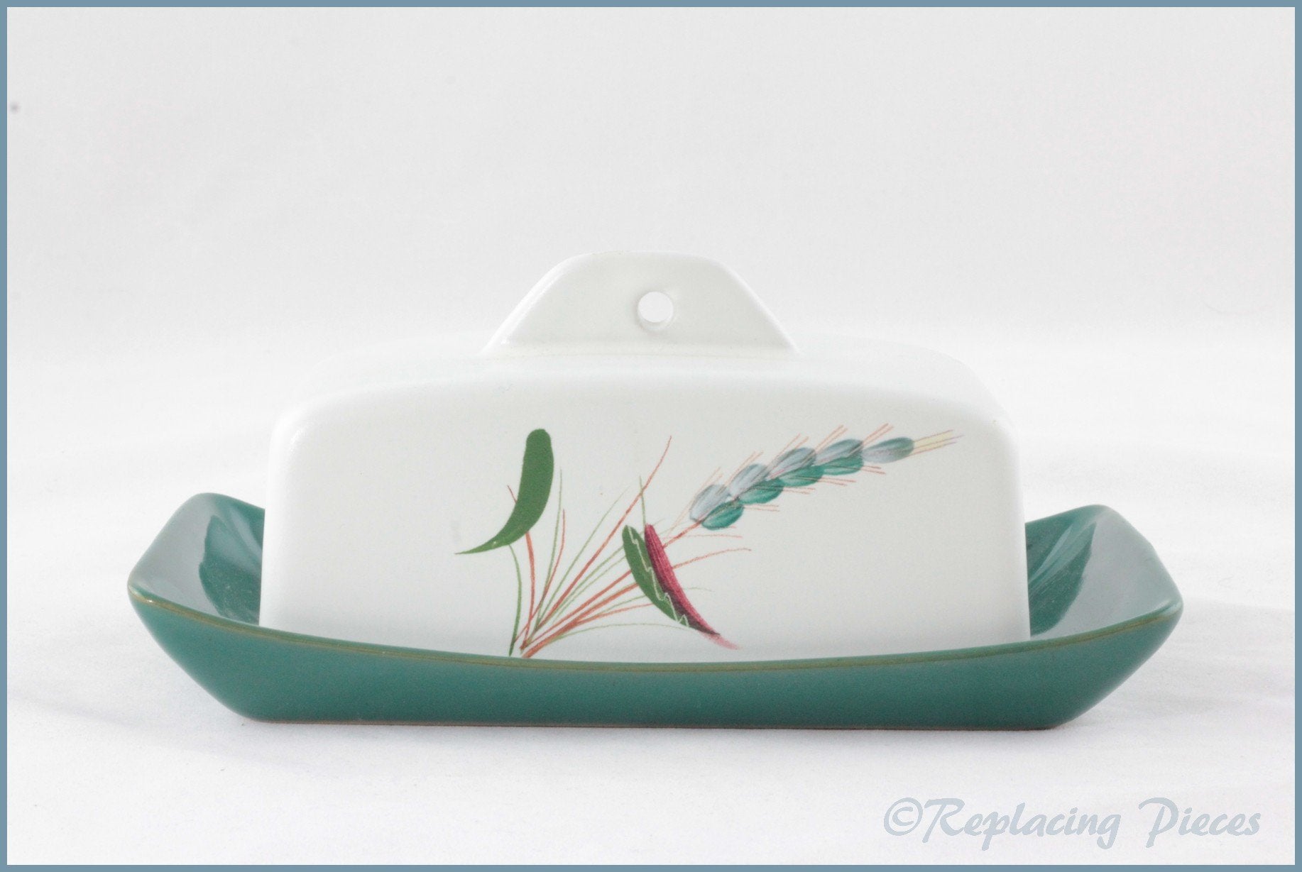 Denby - Greenwheat - Lidded Cheese Dish