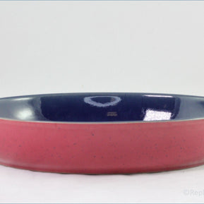 Denby - Harlequin - Oval Roaster (Red Outer/Blue Inner)