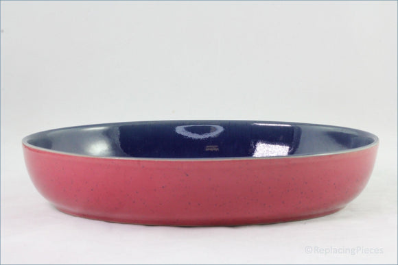 Denby - Harlequin - Oval Roaster (Red Outer/Blue Inner)