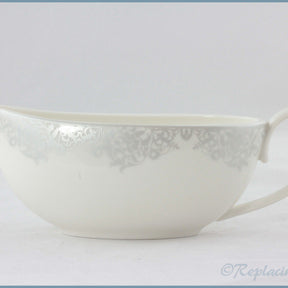 Denby - Monsoon (Filigree Silver) - Gravy Boat