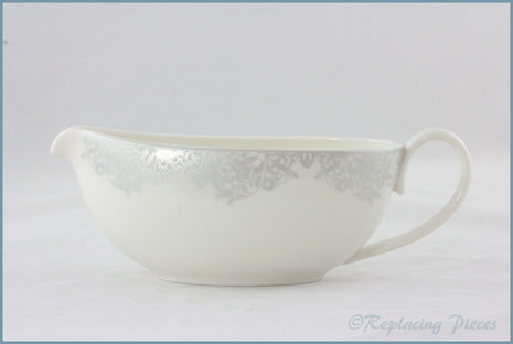 Denby - Monsoon (Filigree Silver) - Gravy Boat