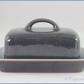 Denby - Saville Grey - Lidded Butter Dish (Square Lid)