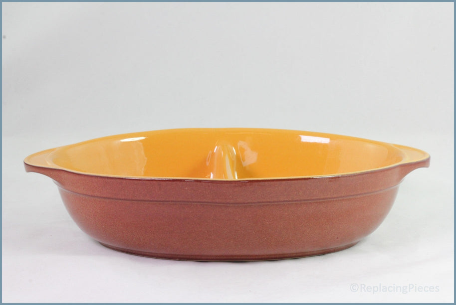 Denby - Spice - Divided Oval Roaster