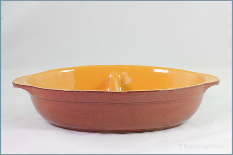 Denby - Spice - Divided Oval Roaster