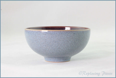 Denby - Storm - Rice Bowl (Plum Interior)