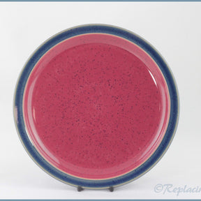 Denby - Harlequin - Salad Plate (Blue Rim - Red Interior)