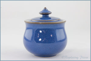 Denby - Imperial Blue - Lidded Sugar Bowl (Pointed Knob)