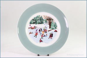 Enoch Wedgwood - Christmas Plate Series - Skaters On The Pond