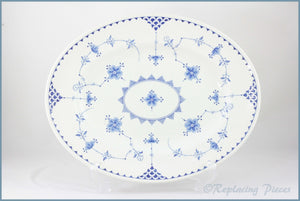 Masons - Denmark Blue - 12" Oval Platter