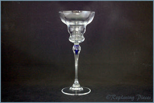 Marguerita Glass With Blue Accent
