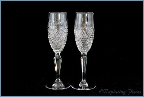 (DU1) Dartington - Hall Collection - Pair Of Champagne Flutes