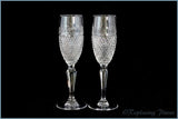 (DU1) Dartington - Hall Collection - Pair Of Champagne Flutes